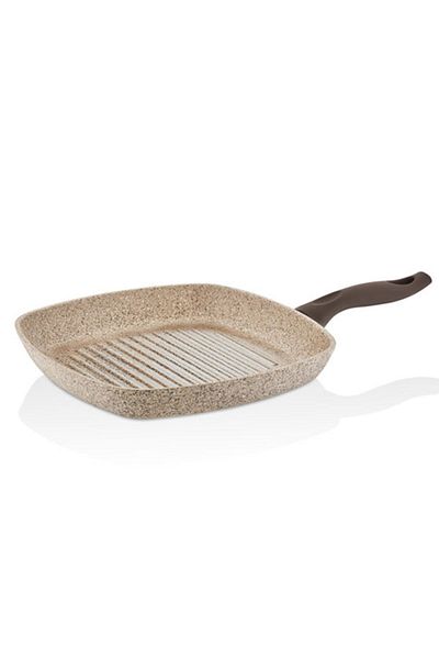 FALEZ Creamy Granitec 28 cm Square Pan Without Lid