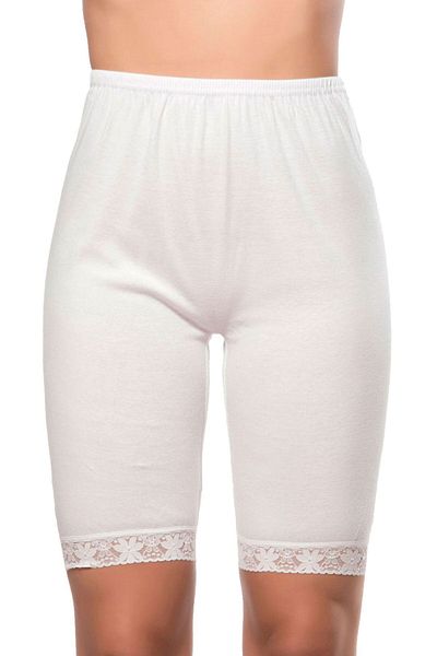 ÖZKAN underwear Özkan 0114 - Colanți flexibili și moi pentru damă, model din bumbac cu coastă, scurti peste genunchi