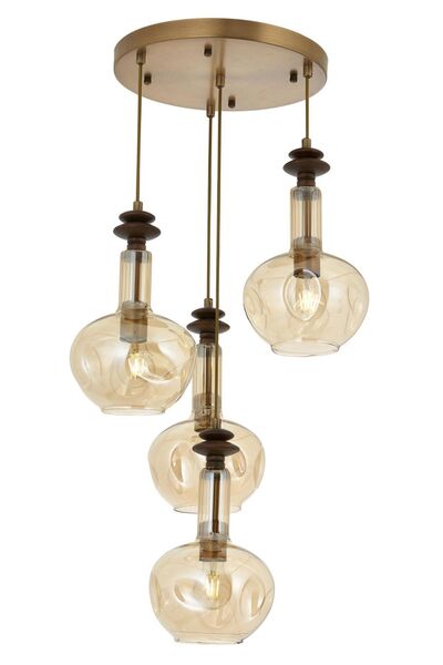 Avonni Eskitme Kaplama Modern Avize E27 Metal Cam 35cm