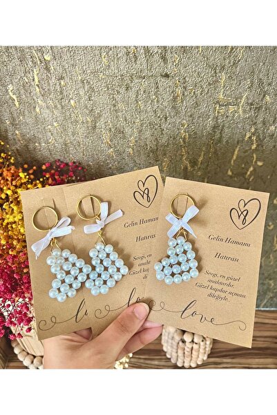 Larmina Decoration 10 سلسلة مفاتيح على شكل قلب - هدية لحفلات الزفاف والخطوبة