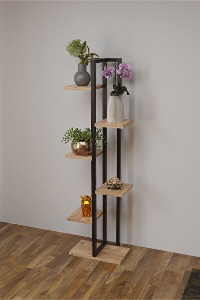 Lupicon Premium 6 Raflı Dekoratif Çiçeklik ve Aksesuar Stant