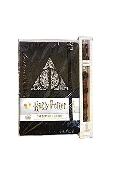 Simon Schuster مجلة هاري بوتر ومقدسات الموت ذات الغلاف المقوى والمسطرة مع قلم