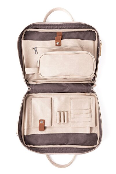 Sevinç Çanta Macbook Organizer - 13" and 14" Inch Laptop Briefcase, Vegan Leather