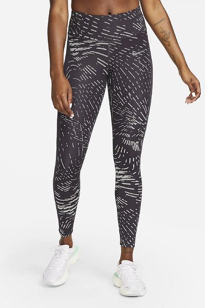 Nike Fast Dri Fit Running Reflective Reflective Recovery Leggings negri
