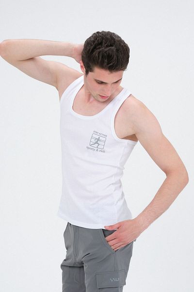 Rich Men's Swimmer Cut Sports Tank Running Athlete Tank Top