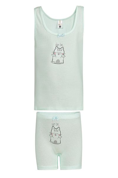 ÖZKAN underwear Özkan 43139 Σετ εσώρουχα για κορίτσια από βαμβακερό πράσινο χοντρό λουράκι