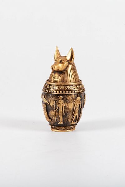 Genel Markalar Antik Mısır Tanrısı Anubis Biblo Kapaklı Kutu