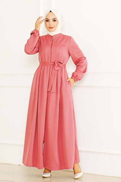 BURCU TESETTÜR BELDEN BIRD DETAIL FERACE BRC2304 Trandafir uscat