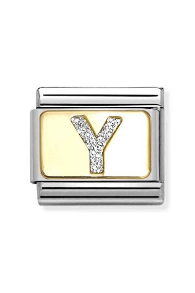 NOMİNATİON Composable Classic Dekoratif Link - Harfler Pırıltılı - Y - (25 Y)...