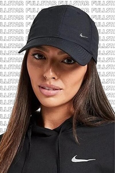 Nike Heritage86 Metal Swoosh Black Cap Unisex Siyah Şapka