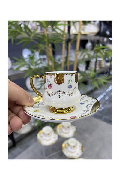 Doğudeko Orisis 6 Lux Porcelain Cup Set - V2