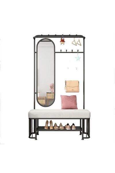 gzm mobilya Vestiyer Siyah (GENİŞLİK 120 CM FARKLI RENK SEÇENEKLERİ VE ÖLÇÜ S...