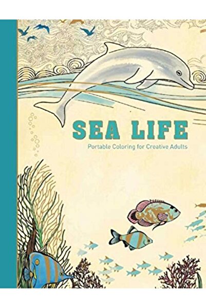 Simon Schuster تلوين الحياة البحرية المحمول للبالغين المبدعين