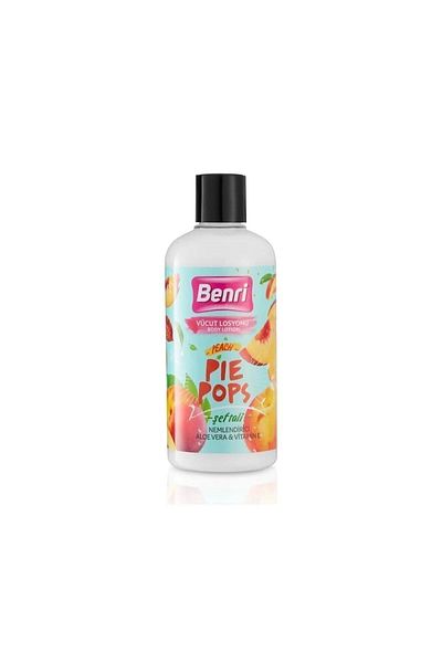 Benri Peach Pie Pops with Aloe Vera and Vitamin E - 500 ml Body Lotion