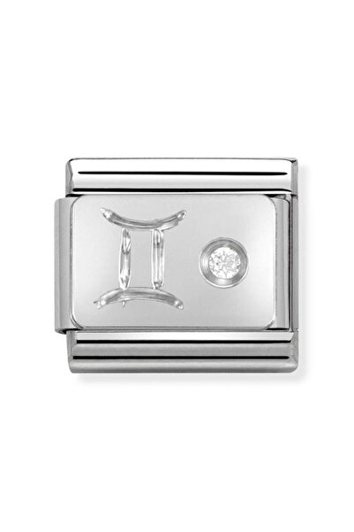 NOMİNATİON Composable Classic Zodıac Stainless Steel, Cub, Zirc And 925 Silve...