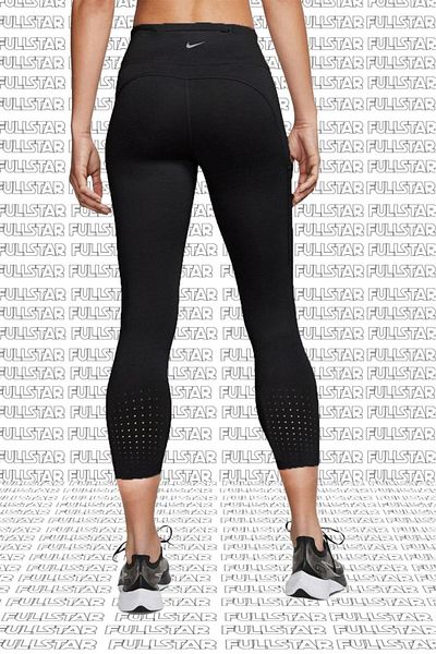 Nike Epic Lux Crop Leggings Super Recovery Leggings with Vapor Barrier Pocket Black