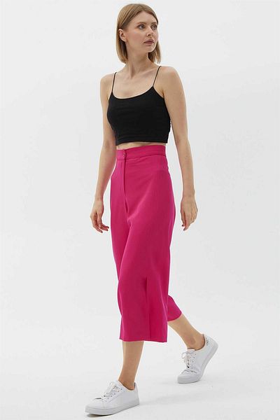 Two Mail Slit Trousers Fuchsia