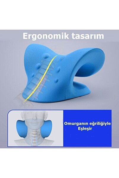 Reidan Oval Boyun Düzleşmesi Yastığı Omuz Sedyesi Gevşetici Traksiyon Cihazı Yastık Servikal Düzeltici