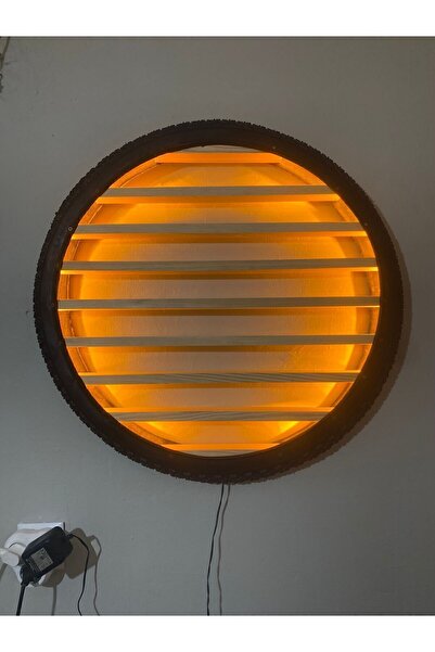 MASA Adaptörlü Bisiklet Tekeri Raf Ledli,araba Rafı,çocuk Odası ,genç Odası Araba Düzenleyici Dekoratif