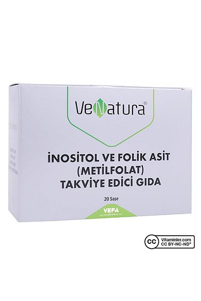 VeNatura Inositol and Folic Acid Methylfolate 20 Sachets