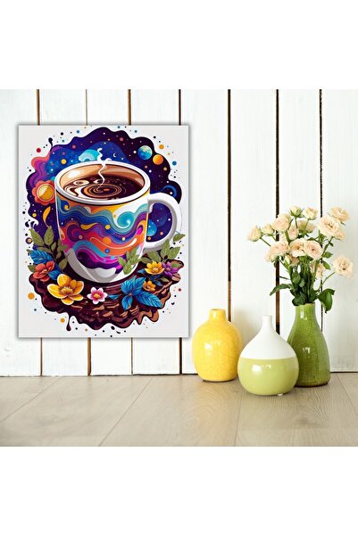 Genel Markalar Renkli Baskılı Sayılarla Boyama Hobi Seti (Çerçeveli) 40x50 cm...