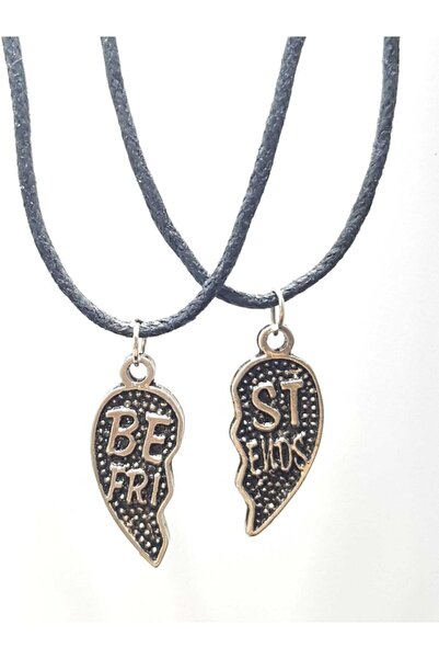 TUNA TAKI & AKSESUAR Yarım Kalp Arkadaşlık Best Friends Bff Kolyesi