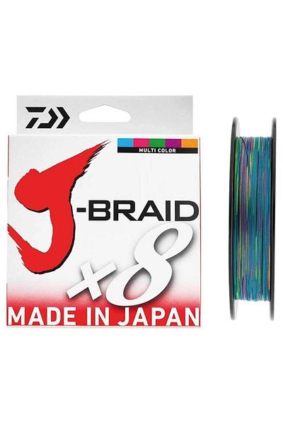 daiwa J-braid X8 Multicolor 150mt Σχοινί Ψαρέματος