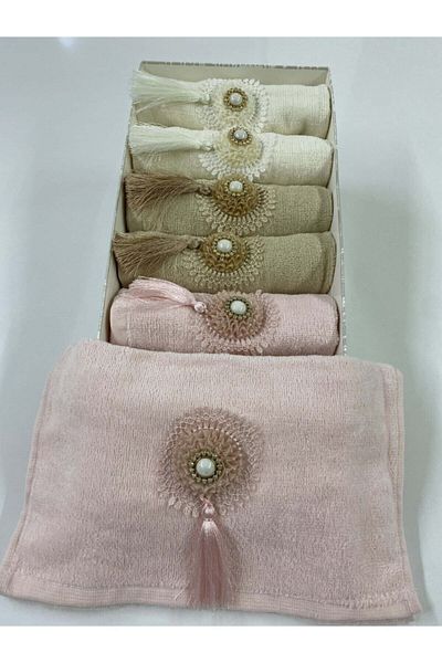 AYHANHOME Pachet de 6 ciucuri 3D de perle de catifea 30x50 prosoape de bucătărie cu zestre în cutie