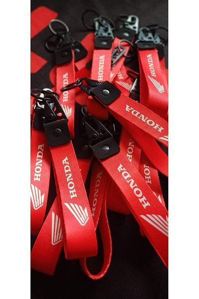 CEBECİOTO Honda Red 19cm Motor Keychain Moto Accessory - Double Sided Print