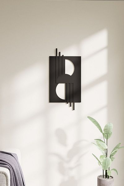 acargrafik Masă decorativă din lemn cu design minim de munte