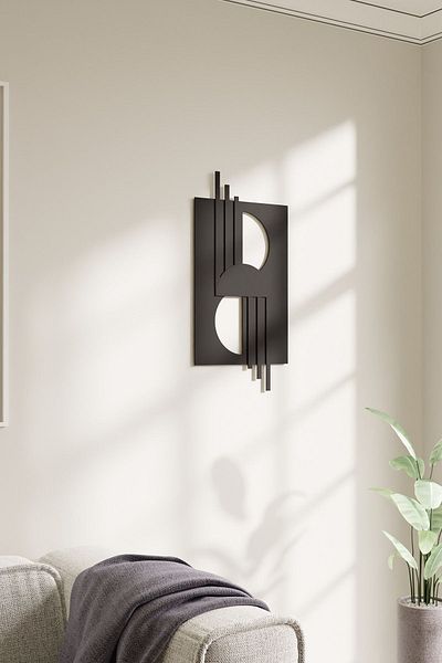 acargrafik Masă decorativă din lemn cu design minim de munte