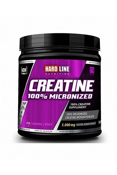 Hardline Creatine - 100% Micronized Creatine, 300Gr, 60 Serve