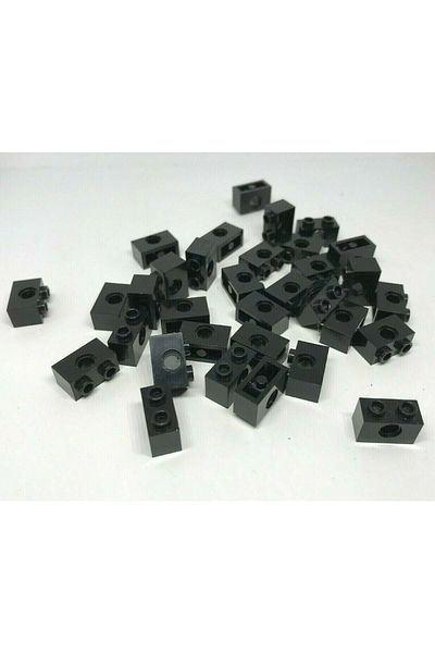 LEGO Custom Technic Brick Accessory 1 X 2 Black Brick 4 Pieces