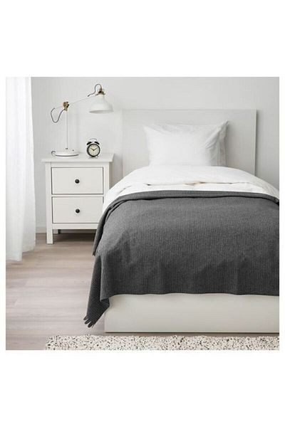 IKEA Tjarblomster Single Bedspread, Gray