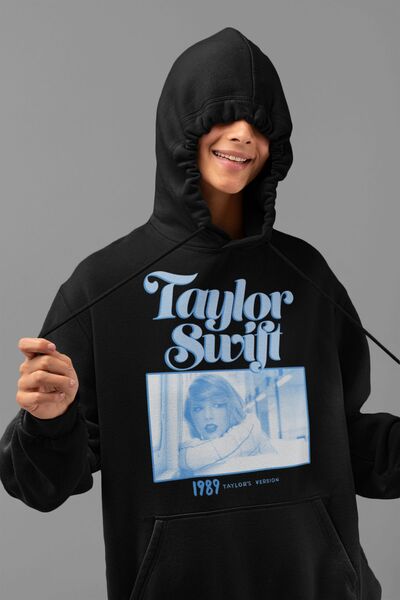 SEVBANO Taylor Swift majica sa kapuljačom, unisex, velika veličina, sa printo...