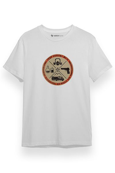 Tshirthane Ανδρικό μπλουζάκι Breaking Bad Camp Crystal Meth Λευκό κοντομάνικο