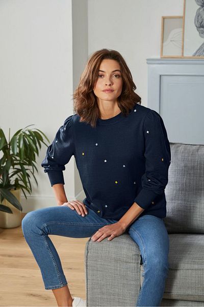 Tchibo Organic Cotton Embroidered Sweatshirt