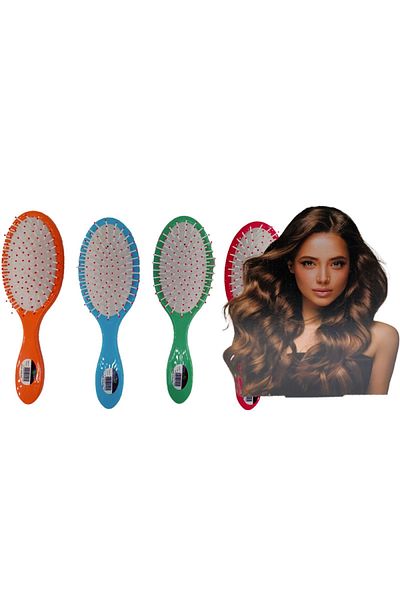 Fe Blue Oval Hair Brush - Ch136
