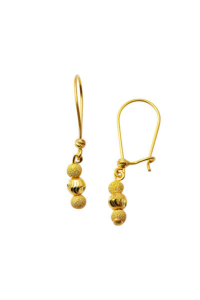 Bilezikci Nohut Toplu 22 Ayar Altın Küpe