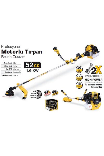 SGS 52 CC 1.6 KW MOTOR TRIMMER