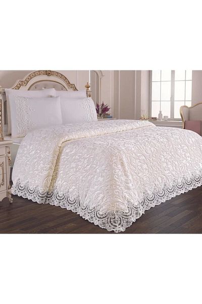 BELENAY Double Blanket Set - Merissa Cream