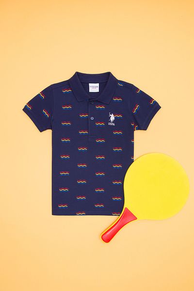 U.S. Polo Assn. Μπλουζάκι για αγόρι Navy Blue Polo γιακά 50266077 -VR033