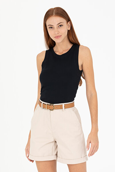 U.S. Polo Assn. Γυναικείο αμάνικο μπλουζάκι με μαύρη λαιμόκοψη 50266320 -VR046