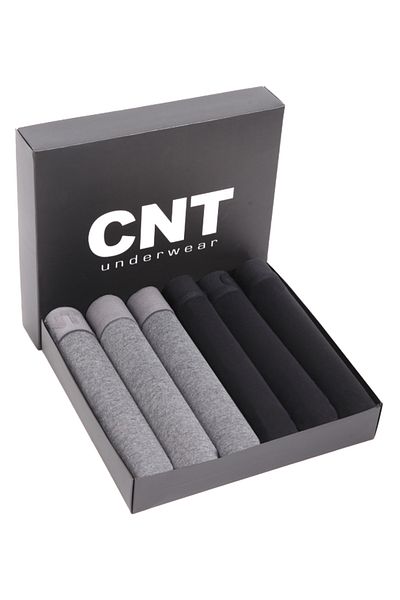 CNT Ανδρικά 6 τεμάχια βαμβακερά Lycra Boxers υψηλής ποιότητας σε ειδικό κουτί