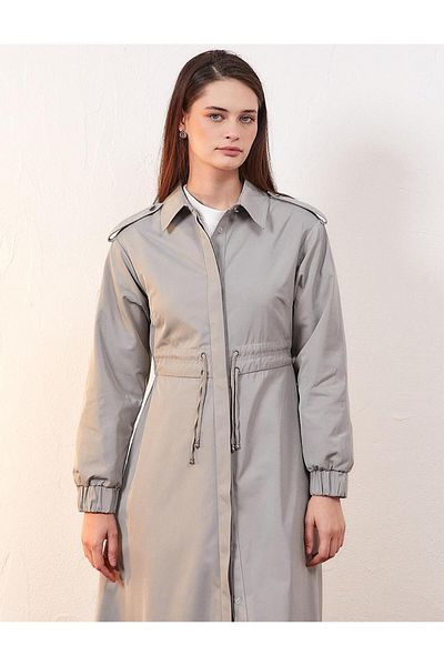 Kayra Double Lace Shouldered Cap Gray