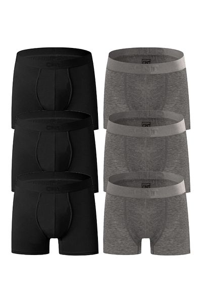 CNT Ανδρικά 6 τεμάχια βαμβακερά Lycra Boxers υψηλής ποιότητας σε ειδικό κουτί