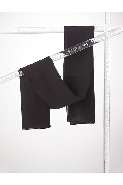 Kayra Crinkle Σάλι Μαύρο