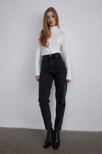 Suud Collection Anthracite Mom Jean