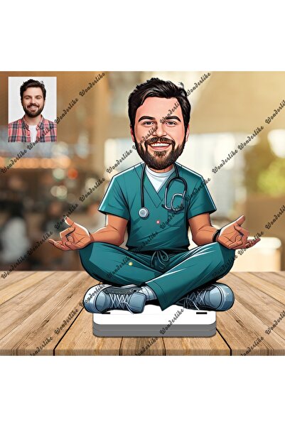 wonderlike Bay Doktor 3D Ahşap Biblo,Sevgiliye Hediye,Doğum Günü Hediyesi
