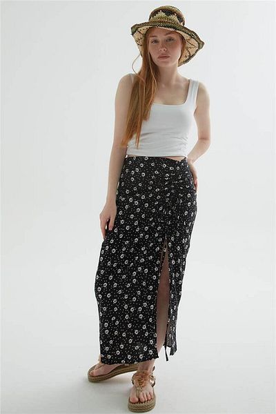 Fashion Friends Fusta Midi cu model neagra